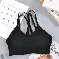 Threaded Seamless Cross Beautiful Back Tube Top Underwear