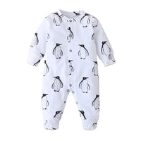 New Leisure Infant Long-Sleeved Foot-Wrapped One-Piece