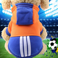 Pet Clothes Autumn And Winter New Dog Cat Cartoon Hooded Sweater