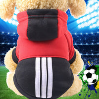 Pet Clothes Autumn And Winter New Dog Cat Cartoon Hooded Sweater