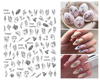 Summer Graffiti Ultra-thin Adhesive Nail Stickers