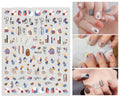 Summer Graffiti Ultra-thin Adhesive Nail Stickers