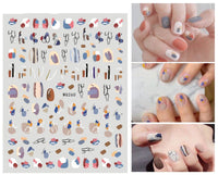 Summer Graffiti Ultra-thin Adhesive Nail Stickers