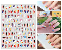 Summer Graffiti Ultra-thin Adhesive Nail Stickers