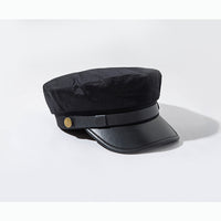 Hat Lady's Vintage British Navy Hat With Metal Buckle
