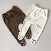 Autumn and winter baby tights with plush and thickening