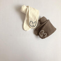 Autumn and winter baby tights with plush and thickening