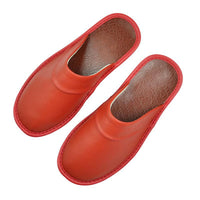 Home furnishing indoor leather Baotou slippers
