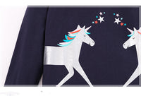 Knitted Long Sleeve Children's T-shirt Round Neck Cartoon T-shirt