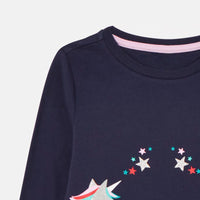Knitted Long Sleeve Children's T-shirt Round Neck Cartoon T-shirt