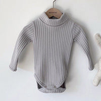 Korean INS Semi-turtleneck Knitted Jumpsuit