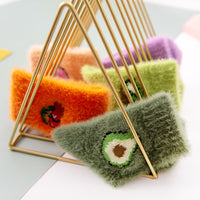 Plus Velvet Fruit Home Socks Japanese Coral Velvet Mink Velvet Snow Socks