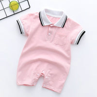 Spring And Summer One-piece Thin Baby Short-sleeved Romper For Men And Women