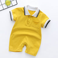 Spring And Summer One-piece Thin Baby Short-sleeved Romper For Men And Women