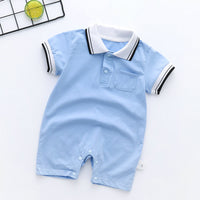 Spring And Summer One-piece Thin Baby Short-sleeved Romper For Men And Women