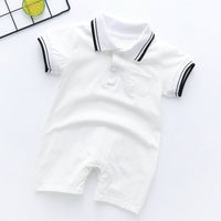 Spring And Summer One-piece Thin Baby Short-sleeved Romper For Men And Women