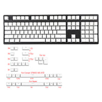 White Pudding Large Full set of 141 Key Sealing Font Keycaps