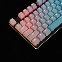Rainbow Blue Enchantress Big Carbon 109-Key Mechanical KKeyboard Keycap