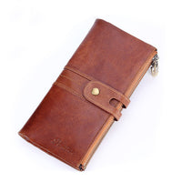 Leather Men's Wallet Top Layer Cowhide Clutch