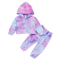 Autumn Newborn Baby Boy Girls Clothes Long Sleeve Tie Dye