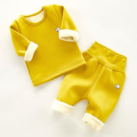 Two-piece high waist underwear suit