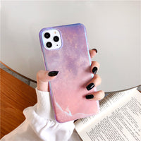 Compatible with Apple , Cold Wind Shiny Powder Silicone Trendy Female Phone Case