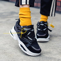 Spring New Men's Shoes Color Matching Old Shoes Thick-Soled Increased Shoes