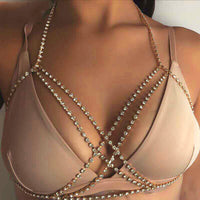 Cross Rhinestone Sexy Bohemian Beach Necklace