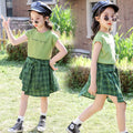Girls Summer Fashionable Two-piece Suit