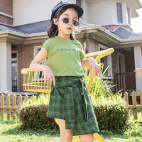 Girls Summer Fashionable Two-piece Suit