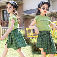 Girls Summer Fashionable Two-piece Suit