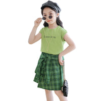 Girls Summer Fashionable Two-piece Suit