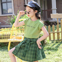 Girls Summer Fashionable Two-piece Suit