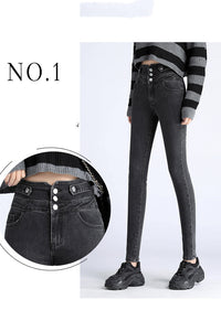 Spring New High-Waisted Skinny Pants