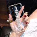 Compatible with Apple , Rhinestone Wristband All-inclusive Silicone Anti-Drop Phone Case