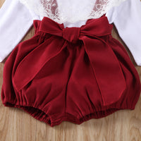 Two-piece Long-sleeved Shirt And Shorts