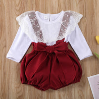 Two-piece Long-sleeved Shirt And Shorts