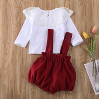 Two-piece Long-sleeved Shirt And Shorts