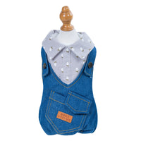 Four - legged Clothes Handsome British Dog Padded Clothes