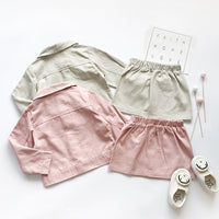 New Girl Skirt Suit Female Baby Fashion Two-Piece Suit