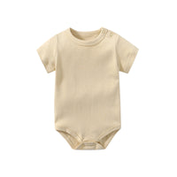 Organic Cotton GOTS Baby Shoulder Button Short Sleeve Triangle Jacket