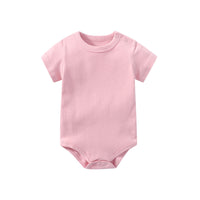 Organic Cotton GOTS Baby Shoulder Button Short Sleeve Triangle Jacket