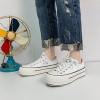 New Student Thick-Soled Increased Canvas Shoes Women