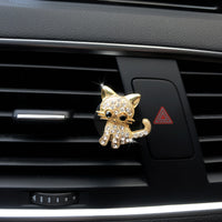 Retro Cute Kitten Car Ornaments Accessories