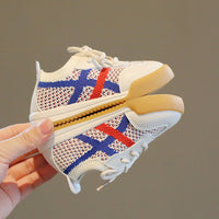 Fei-knit Boys and Girls Soft-soled Casual Sneakers
