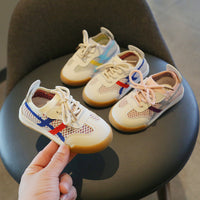 Fei-knit Boys and Girls Soft-soled Casual Sneakers