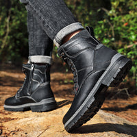 Personality Korean Male High-Top Tooling Boots Outdoor Shoes