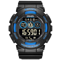 Outdoor Waterproof Japanese Movement Multifunctional Sports Rubber Watch