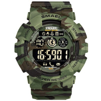 Outdoor Waterproof Japanese Movement Multifunctional Sports Rubber Watch