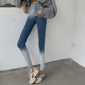 Gradient Design Sense Skinny Cropped Pencil Pants